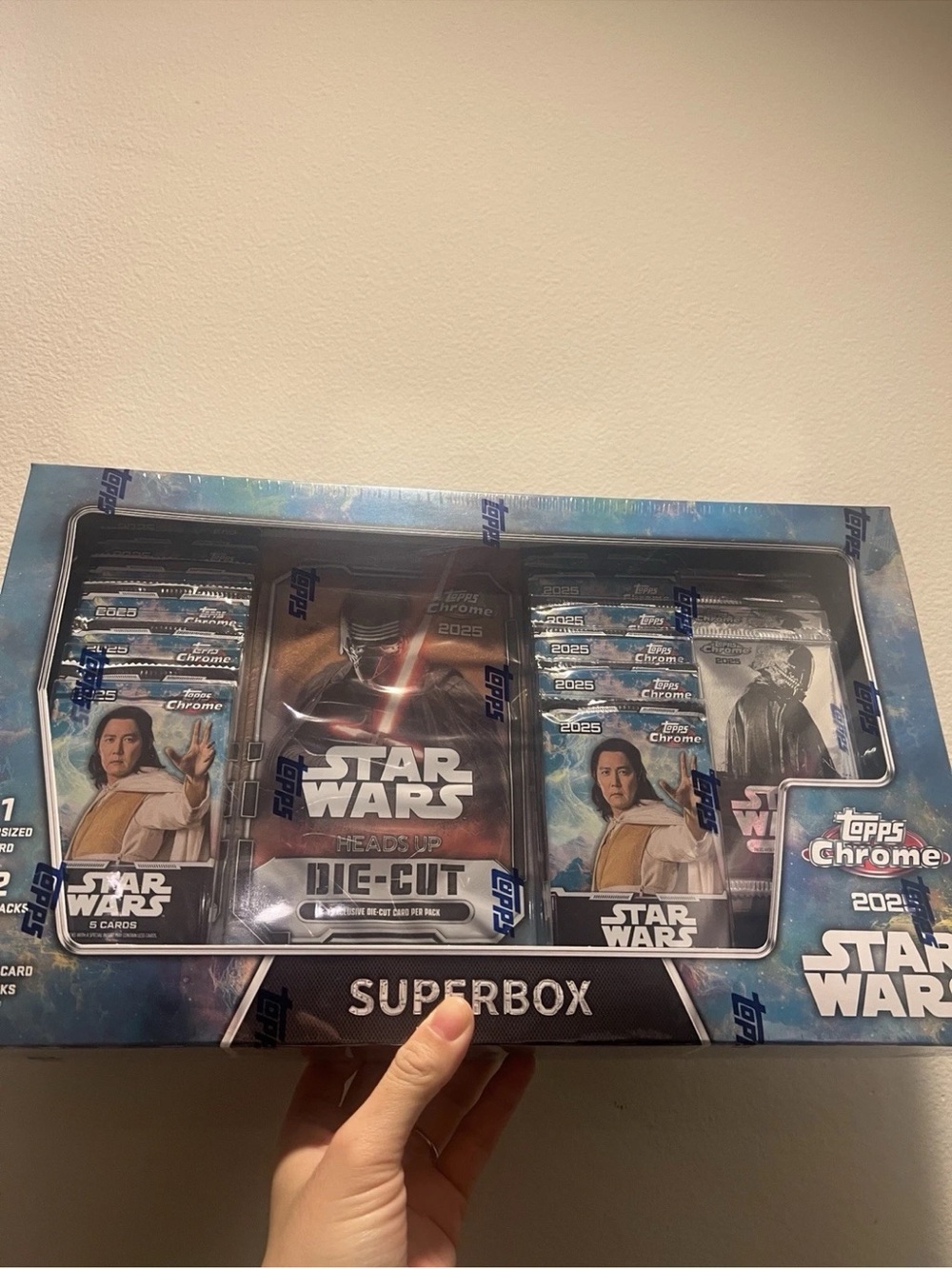 Topps Chrome Star Wars Super Box 2025 Costco Exclusive Trading Cards - Sealed